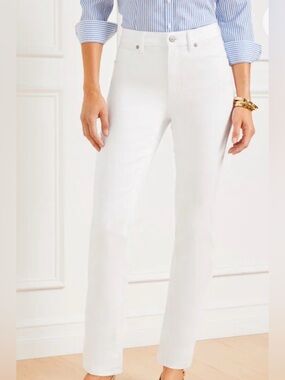 Chicos straight leg white jeans, size 0.5 S, size 6 short